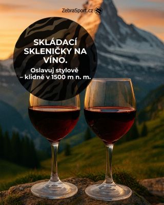 Výstup na vrchol, výročí nebo jen západ slunce – se skládacími skleničkami si to užiješ stylově i v 1500 m n. m. ⛰️ Proč...